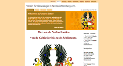 Desktop Screenshot of genealogie-nordwuerttemberg.de