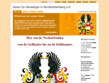 Tablet Screenshot of genealogie-nordwuerttemberg.de